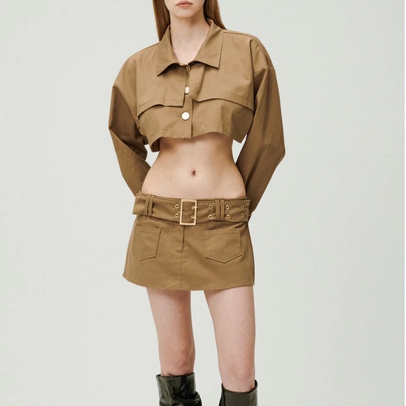 STORETS Tiffany Low-rise Skirt w/Belt - Picture 2 of 9